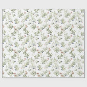 Schöne Weihnachtsmistletoe Geschenkpapier (Flach)