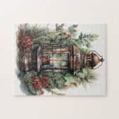 Schöne Weihnachtsschlange Puzzle (Horizontal)