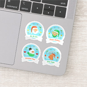Schöne Weihnachtstickersammlung Aufkleber