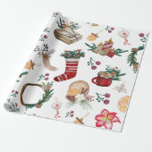 Schöne Weihnachtszeit Komfort Urlaub Jahreszeit Geschenkpapier (Ungerollt)