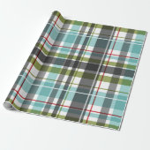 Schöne Weihnachtszeit Tartan Geschenkpapier (Ungerollt)