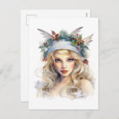 Schöne Weihnachtszucht Feiertagspostkarte (Vorne/Hinten)