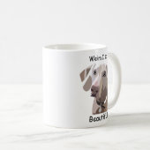 Schöne Weimaraner Tasse (VorderseiteRechts)