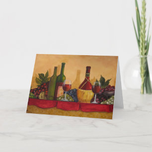 Schöne Wein-Kunst-Karte Karte