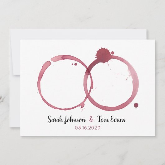 Schöne Weinberge Hochzeitsfeiern Einladung (Vorderseite)