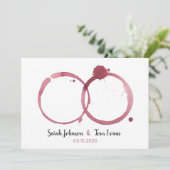 Schöne Weinberge Hochzeitsfeiern Einladung (Stehend Vorderseite)