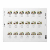 Schöne Weine und Käsesorten Adressaufkleber (Vorne)