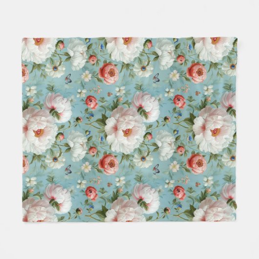 Schöne Weiß- und Rothalden Fleecedecke (Vorderseite (Horizontal))