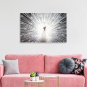 Schöne weiße Albino Taumel Leinwanddruck (Insitu (Wohnzimmer))