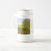 Schöne weiße Ansicht Bierglas (Vorderseite Links)