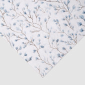 Schöne weiße blaue Blumen-Brautparty Seidenpapier (Ausschnitt)