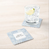 Schöne Weiße Blaue Blumen Brautparty   Untersetzer (Vor Ort)