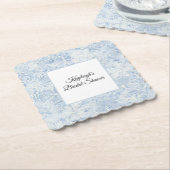 Schöne Weiße Blaue Blumen Brautparty   Untersetzer (angewinkelt)