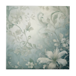 Schöne weiße Blume Fliese
