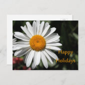 Schöne weiße Blume Gaumenfreuden Feiertagspostkarte (Vorne/Hinten)