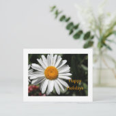 Schöne weiße Blume Gaumenfreuden Feiertagspostkarte (Stehend Vorderseite)