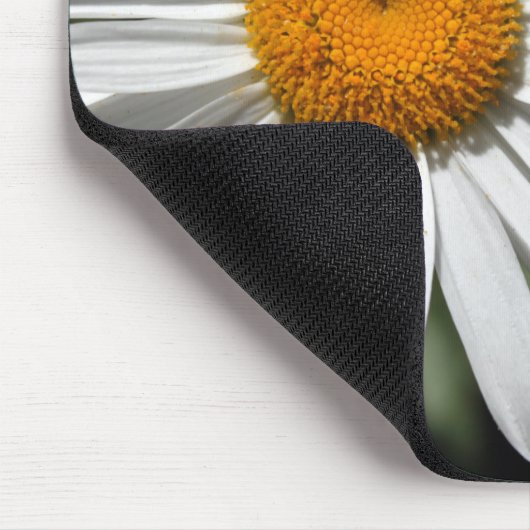 Schöne weiße Blume Gaumenfreuden Mousepad (Ecke)