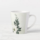 Schöne weiße Blume, grüne Blätter Milchtasse (Rechts)