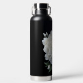 Schöne weiße Blume mit Namen Trinkflasche (Vorderseite)