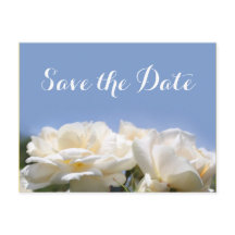 schöne weiße Blume Save the Date