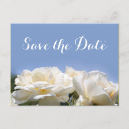 schöne weiße Blume Save the Date Ankündigungspostkarte