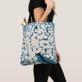 Schöne weiße Blumen blühender Baum Kunst Tasche (Von Nahem)