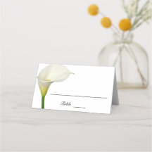 Schöne weiße Calla Lily geklappte Hochzeit