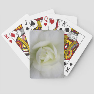 Schöne, weiße Carnation Spielkarten