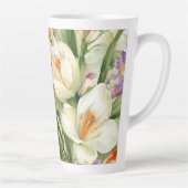 Schöne weiße Crocuses, С Frühlingsblumen Milchtasse (Rechts)