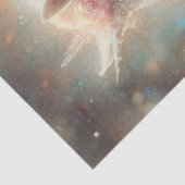 Schöne Weiße Fantasie-Pferd Mit Blumen Decoupage Seidenpapier (Ausschnitt)