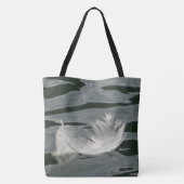 Schöne weiße Feder Tasche (Rückseite)