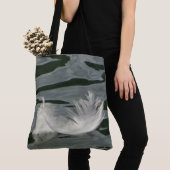 Schöne weiße Feder Tasche (Von Nahem)