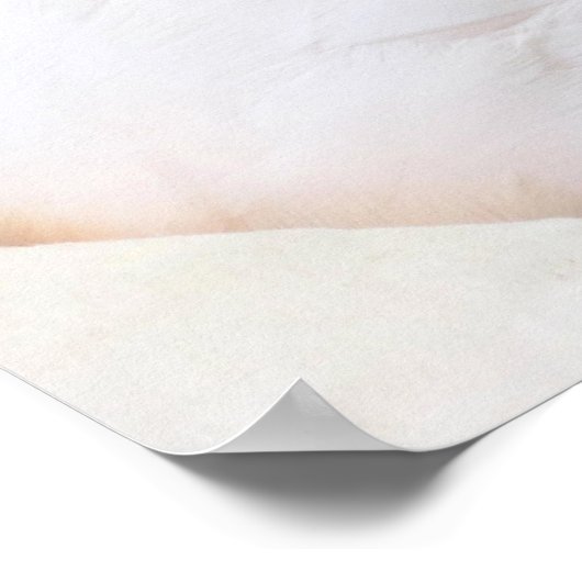 Schöne weiße Flamingo Poster (Ecke)