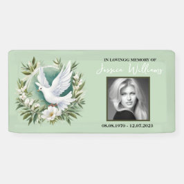 Schöne weiße Friedenstruppe Banner