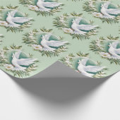 Schöne weiße Friedenstruppe Geschenkpapier (Ecke)