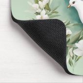 Schöne weiße Friedenstruppe Mousepad (Ecke)