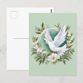 Schöne weiße Friedenstruppe Postkarte