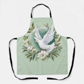 Schöne weiße Friedenstruppe Schürze (Vorderseite)