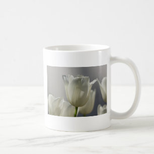 Schöne weiße Frühlings-Tulpen Kaffeetasse