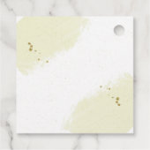 schöne weiße goldene Blüten Grün für Anhänger (Rückseite)