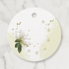 schöne weiße goldene Blüten Grün für Anhänger