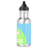 Schöne weiße Hochzeitspferde Edelstahlflasche (Rechts)
