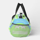 Schöne Weiße Hochzeitspferde Gemustert Duffle Bag (Rechts)