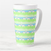 Schöne Weiße Hochzeitspferde Gemustert Milchtasse (Rechte Ecke)