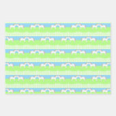 Schöne weiße Hochzeitspferde nach Maß Geschenkpapier Set (Vorderseite 3)