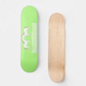 Schöne weiße Hochzeitspferde Skateboard (Vorderseite)