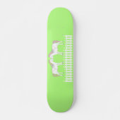 Schöne weiße Hochzeitspferde Skateboard (Vorne)