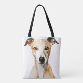SCHÖNE, WEISSE HUNDE TASCHE (Rückseite)