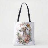 SCHÖNE, WEISSE HUNDE TASCHE (Vorderseite)