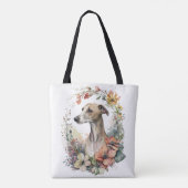 SCHÖNE, WEISSE HUNDE TASCHE (Rückseite)
